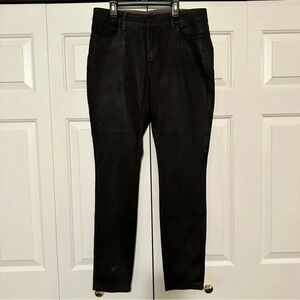 NYDJ Alina Black Coated Denim Leggings